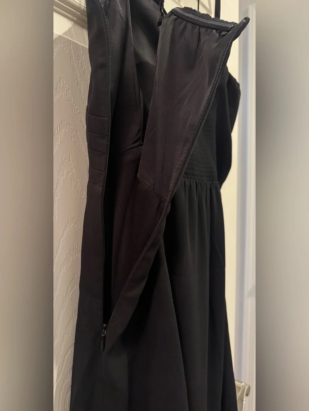 Express Black Strapless Cocktail Dress with Thin Straps